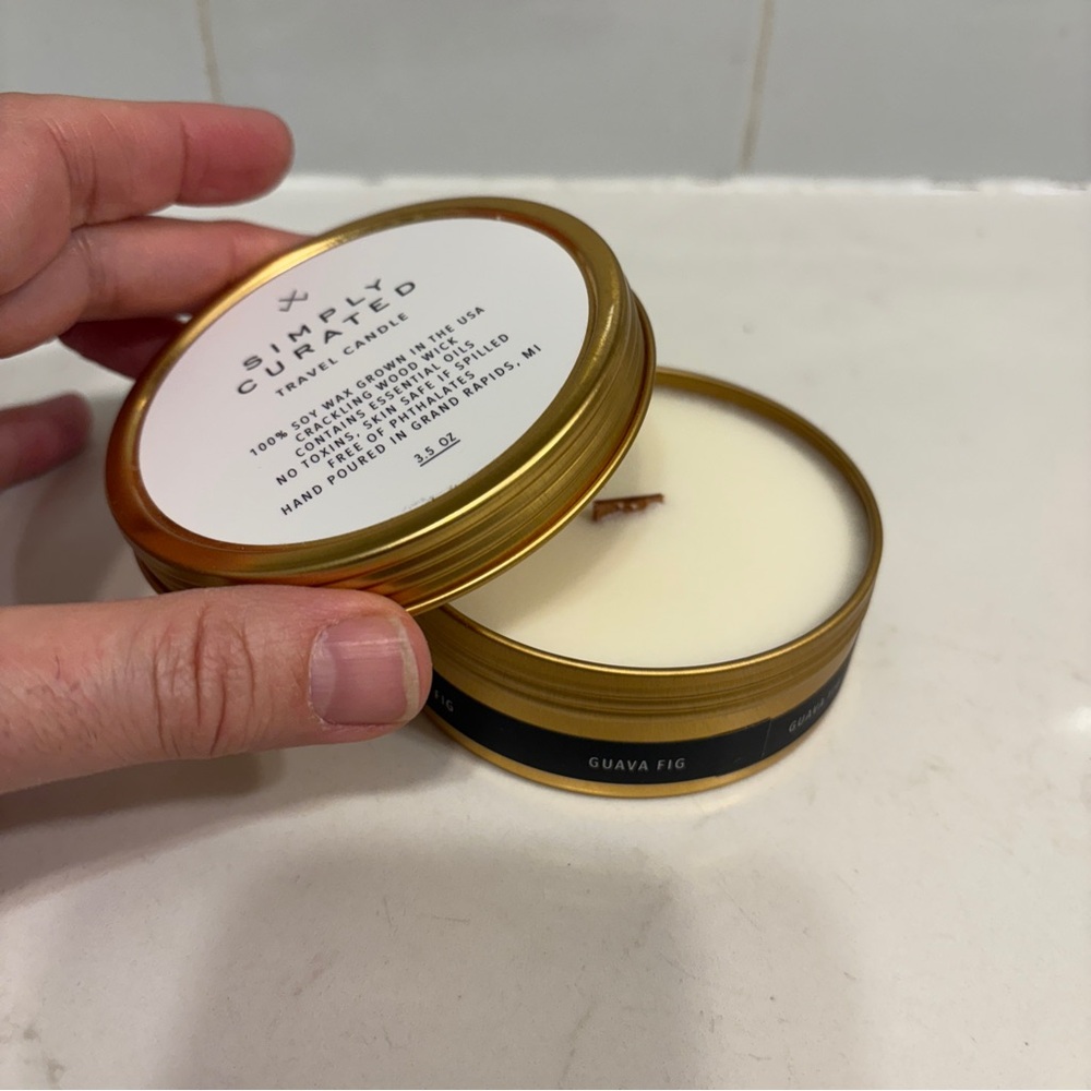 Simply Curated Guava Fig Travel Candle